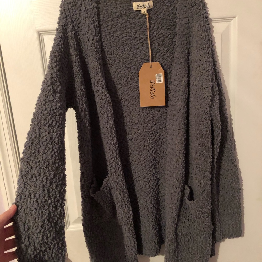 teal sweater